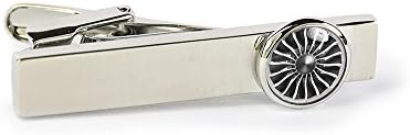 Plane engine tie bar - jet engine tie clip - wedding - gift for pilot - gift for captain