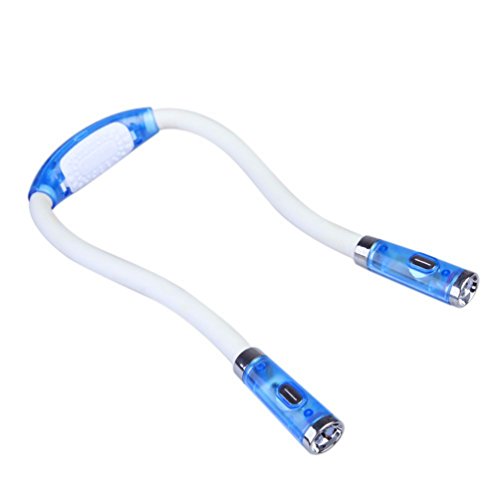 ATC LED Handsfree Flexional Neck Reading Light,Hands Free Flexible LED Light Blue