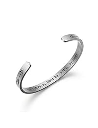 ivyAnan - Pulsera para mujer, regalo de cumpleaños para ella, pulsera de plata personalizada, recordatorio diario inspirador