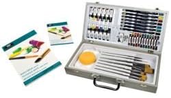 Royal & LangnickelEssentialsâ„¢ 50pc Mixed Media Long Handle Zen Brush Travel Art Set