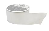 The Gift Wrap Company Wide Wired Bright Ribbon, White