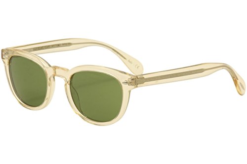 Oliver Peoples Unisex Sheldrake Sun Buff/Green Vintage Sunglasses