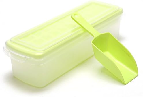 Papi Cool Mini Ice Cube Tray With Removable Cover, Ice Scoop, Preservation Box, 33 cubes, Multi Color (yellow)