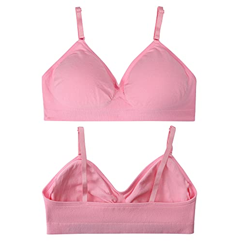 MIKQUE Girls Seamless Training Bras Adjustable Straps Sports Bras 810