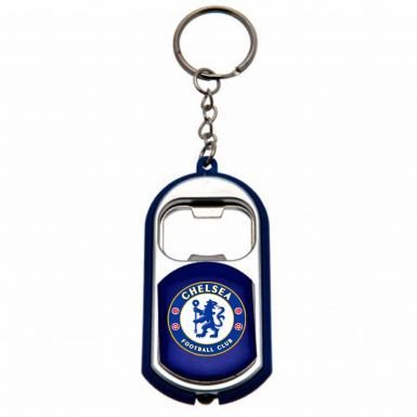 Chelsea Fc Leather Pu Wallet And Keyring Torch Gift Set