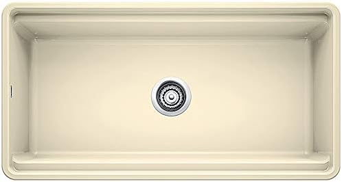 Blanco 523027 Profina Fireclay 36 Apron Front Farmhouse Kitchen Sink With Cutting Board Biscuit Amazon Sg Home Improvement