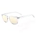 Computer Glasses Blue Light Blocking Glasses[Better Sleep]Shileded Anti Blue Light Glasses,Anti Glare Reading/Gaming Glasses for Men and Women(Transparent)