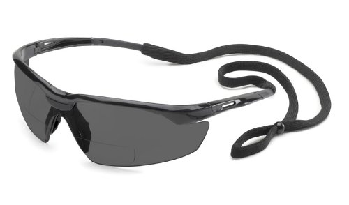 Gateway Safety 28MG25 Conqueror MAG Safety Glasses, 2.5 Diopter Magnification, Gray Lens, Black Frame at Amazon