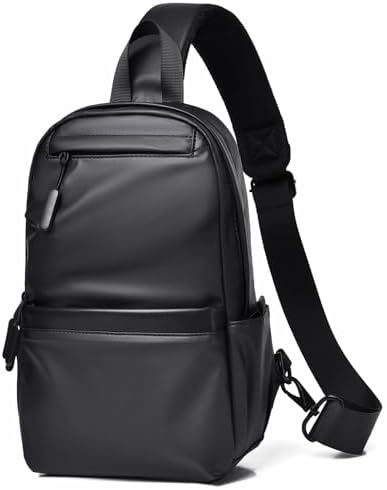 Qiccijoo Sling Backpack Small Crossbody Bag Shoulder Bag for Men