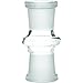 SCIENTIFIC LABORATORY SUPPLIES - 12-244 FEMALE TO FEMALE ESSENTIAL ADAPTER W/ RING 180 ASSORTED SIZES / COLORS CLEAR 14MM FEMALE TO 14MM FEMALE