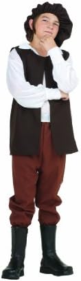 RG Costumes Renaissance Boy Costume, Brown/White, Large