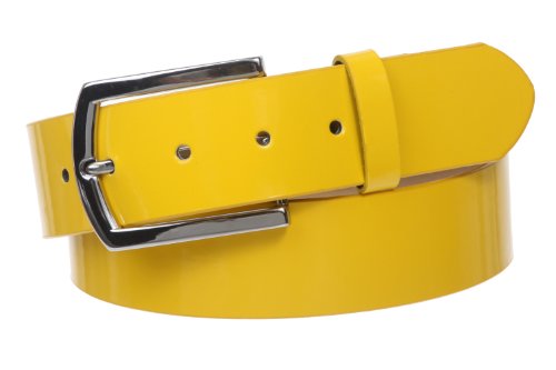 1 1/2" (38 MM) SNAP ON NICKEL FREE SYNTHETIC LEATHER FASHION PATENT BELT