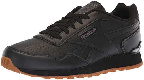 Reebok Men's Classic Harman Run Walking Shoe, Us-Black/Ash Grey/Gum, 4 M US