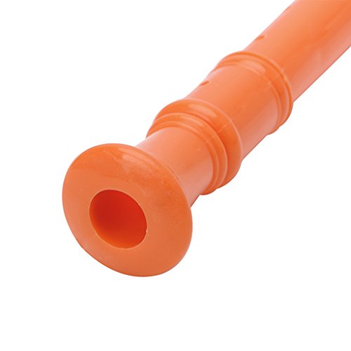 Kangnice Plastic Musical Instrument Soprano Recorder Long Flute 8 Holes (Red) - Thumbnail 6