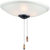 Maxim Lighting FKT213FTBK Basic-Max - 3 Light Ceiling Fan Light Kit-3.75 Inches Tall and 11.75 Inches Wide