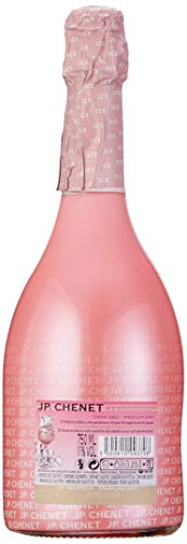 JP Chenet - Ice Edition Rosé Schaumwein Halbtrocken - Geschenkset mit 2 Gläsern (1 x 0,75 L) – Bild 4