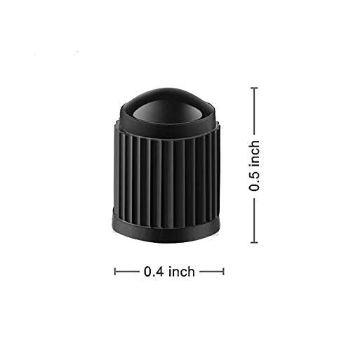 ZHSMS Tire Valve Caps (35-Pack) Black, Universal Stem Covers for Cars, SUVs, Bike and Bicycle, Trucks, Motorcycles Heavy-Duty, Airtight Seal Screw-On, Easy-Grip Use