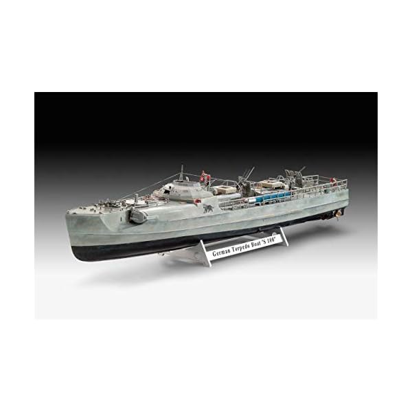 Revell 5162 1 German Fast Attack Craft S-100 Plastic Model Kit GmbH 05162 5162-1:72, Mehrfarbig, 1/72 – Bild 4