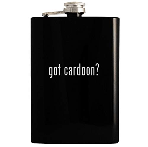 got cardoon? - Black 8oz Hip Drinking Alcohol Flask