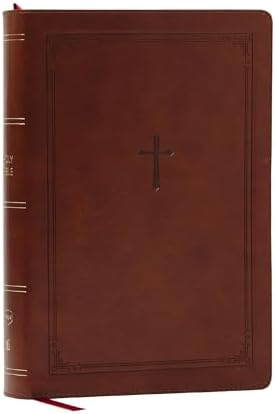 NKJV Giant Print Mustard Leathersoft Bible: Thomas Nelson
