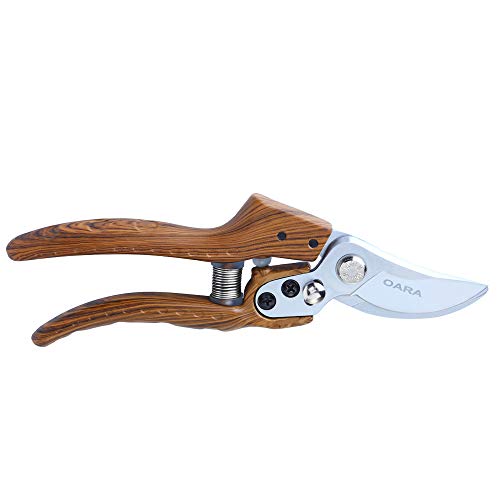OARA Garden Shears Manual Pruning Shears with SK-5 Blade Professional Garden Pruning Shears Clippers for Plants Gardening Trimming Garden Tools