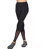 Brisky Women's Mesh Workout Running Leggings Yoga Pants Sports Gym Tights