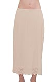 Women's Maxi Soft Half Slip Long Vintage Style Lace Adjustable Under Dress Liner