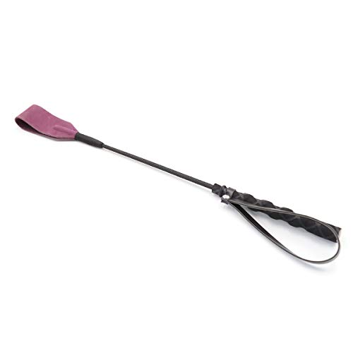18" Real Riding Crop Purple with Genuine Leather Top | Premium Quality Crops - Thumbnail 7
