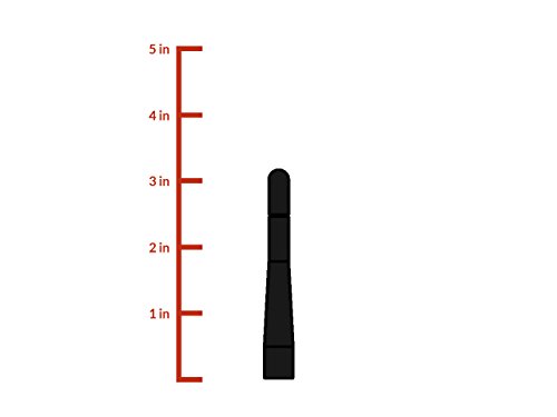 The Stubby Antenna Replacement | Chevy Silverado 2007-2018 | 3.2 inches | Made in USA | Installs in Seconds | Break, Chip, & Fade Resistant