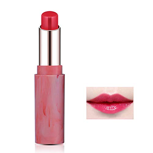 Marble Design 3 Pack Crystal Jelly Lipstick, Firstfly Waterproof Long Lasting Nutritious Lip Balm Lips Moisturizer Magic Temperature Color Change Lip Gloss