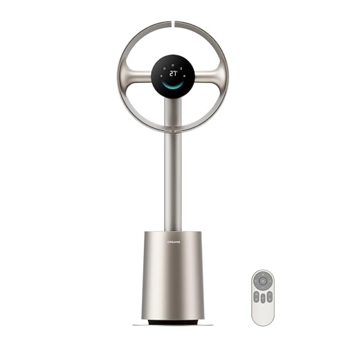 DREAME leafless fan MF10 with 270° spatial airflow for circulation throughout the room, temperature-dependent airflow, smarter wind flow, washable filter