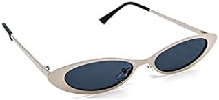 Small Frame Cat Eye Sunglasses (Silver)