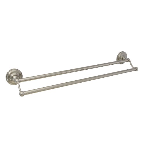 MODONA 24" Double Towel Bar - Satin Nickel - Viola Series - 5 Year Warrantee