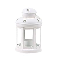 S28esong Candle Holder Top Handle Home Decor Stars Portable Ornament Wind Lamp Iron Structure Hollowed Hotel Dining Room Wedding Dinner Windproof