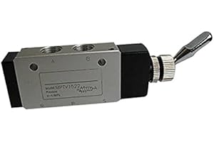 METTLEAIR 5 Way 2 Position Air Switch Toggle Pneumatic Valve Detented 1/4" NPT