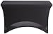 Iceberg iGear Stretch Fabric Table Cover, Fits 6' Table, Polyester/Spandex, Black, 30