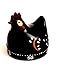 Timer - Mechanical, Chicken Shape - Black - 60-Minute Timer (Sturdy Plastic)