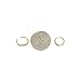 Extra Small 14k Solid Yellow Gold 1.5mm Thickness Huggie Cartilage Earrings (8 * 8mm)