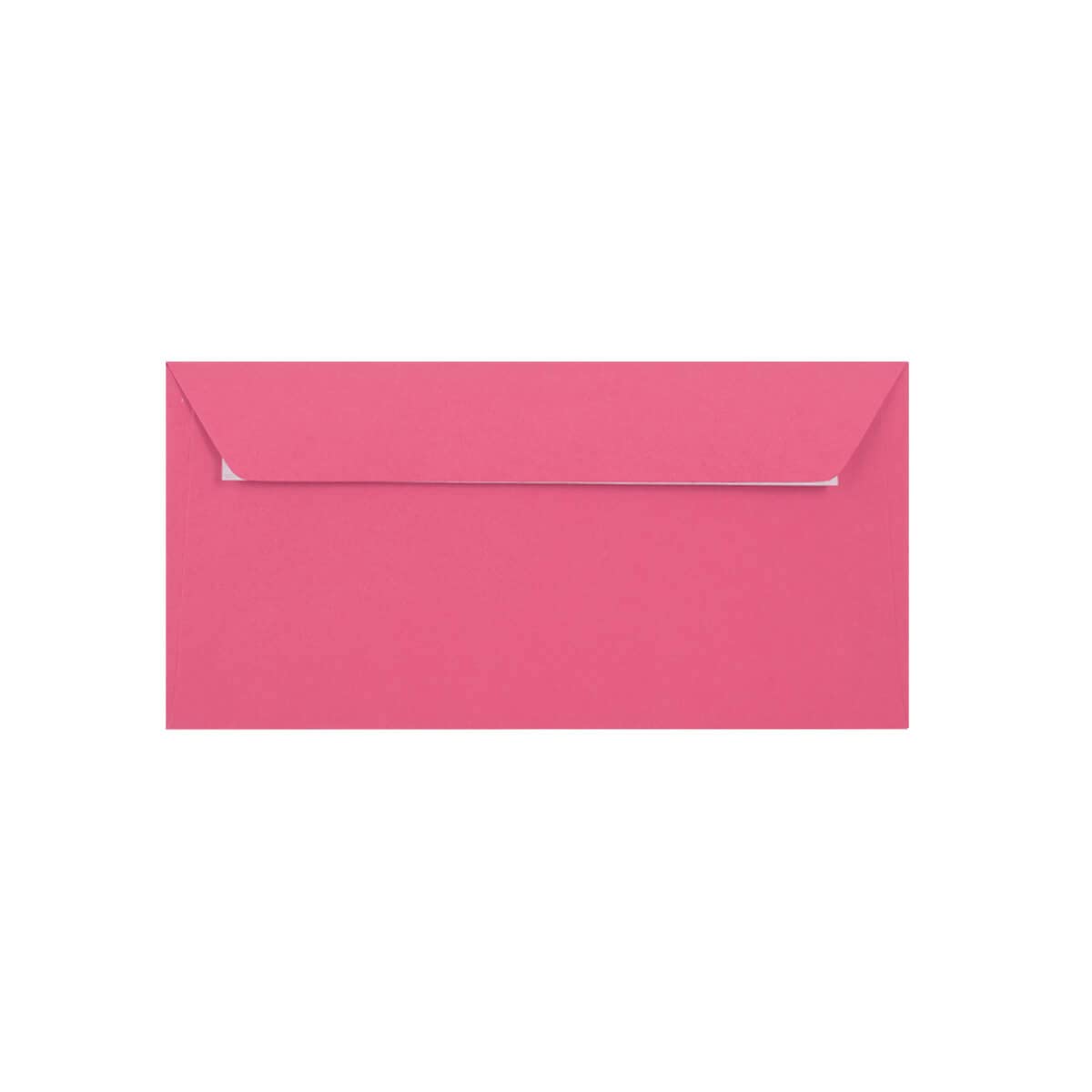 DL (110mm x 220mm) Coloured Envelopes Perfect for Christmas Cards, Greeting Cards, Wedding/Party Invitations, Crafts and Many More - Pack of 12 (Bright Pink Peel and Seal)