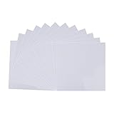 White Matt Vinyl Sheets - 12 Pack 12
