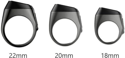 Smart Tasbih Zikr Ring E01, Muslim Prayer Timing Reminder, Oled Display, Tasbih Counter, Smart Ring, Tasbih Ring, Wearable Technology, 5 Time App Notification (Black Gray, 22mm)