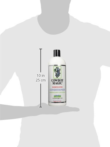 Cowboy Magic Rosewater Shampoo and Rosewater Conditioner Bundle, 32oz Each