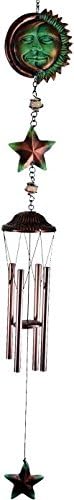 StealStreet 523001 30" Light Green Tint Sun &amp; Moon Metal &amp; Poly Resin Wind Chime