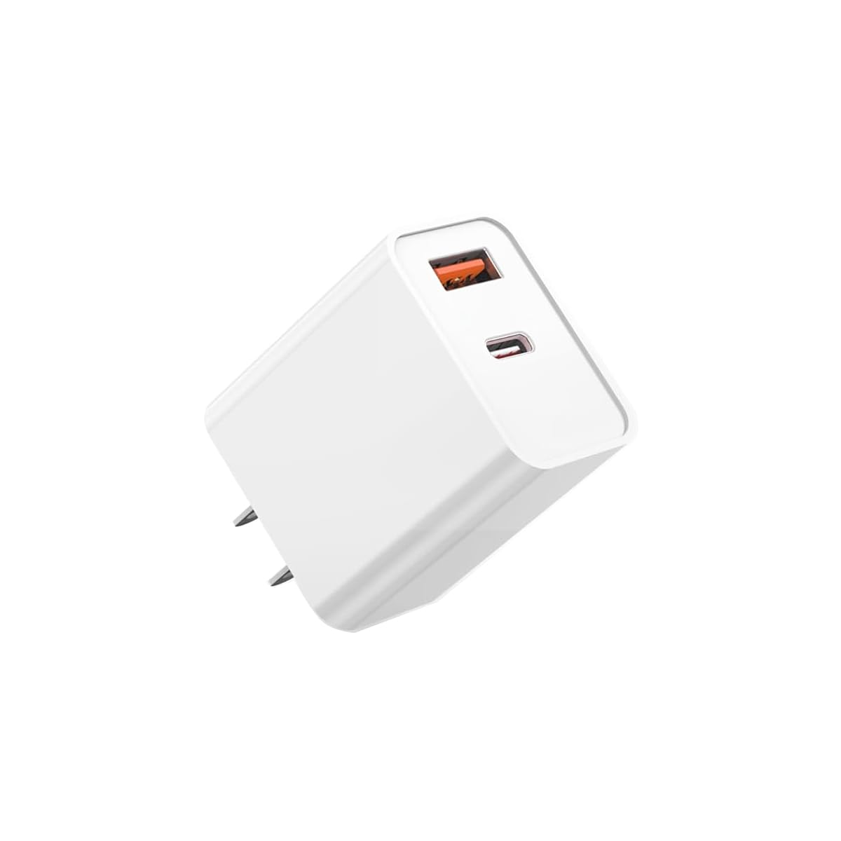 USB C Charger Block for iPhone,20W Dual Port Fast Wall Charger,USB C & USB A Power Adapter Type C Charging Brick Plug for iPhone Air/17 Pro Max/17e/16e/16 ProMax/16Plus/15/14/13/12/11,iPad Pro,AirPods