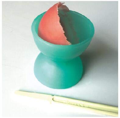 Double Sided Mixing Bowl with Cover - Includes 1 Small, 1 Large Bowl and 2 Cement Spatulas - Thumbnail 2