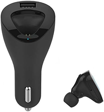 Car Charger 2 in 1 Smart Single Port USB Wireless Bluetooth Earbuds Headset Combo for iPhone5s iPhone5c iPhone6 iPhone6 Plus and all android bluetooth devices