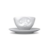 Tassen Face Espresso Coffee Cup with Saucer (Kissing)
