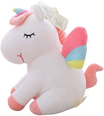 Zinsale Cuddly Unicorn Stuffed Animal Plush Unicorn Soft Toys Animal Doll Neck Pillow Sofa Cushion (White, 55cm)