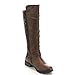 Forever Link Women's MANGO-21 Quilted Zipper Accent Riding Boots, Brown, 8.5