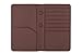 Travel Design all in one Travel Wallet - 2 Passport Holder Organizer - Gift box (Brown)